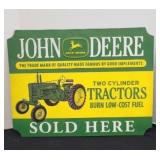 JOHN DEERE METAL SIGN
