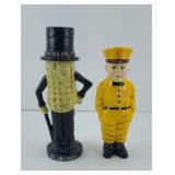 SHELL MAN & MR PEANUT BANKS