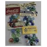 (5) BAGS OF MARBLES