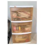 DRAWER UNIT WITH CRAFTING SUPPLIES