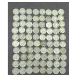 (80) MERCURY SILVER DIMES