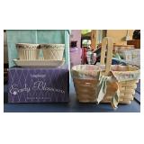 LONGABERGER EASTER BASKET & FLOWER POTS