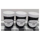 (3) JARS OF BLACK RASPBERRY JELLY