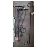 WROUGHT IRON FLAG HOLDERS FOR DECOR FLAGS