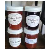 (4) APPLE BUTTER & JAM