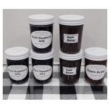 (3) JARS OF BLACK RASPBERRY JELLY (3) APPLE BUTTER