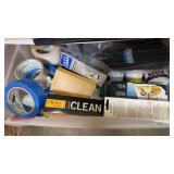 DRAWER OF ASSTD TOOLS, HARDWARE, & CLEANERS