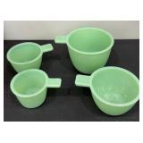 JADEITE GREEN MEASURING CUP SET