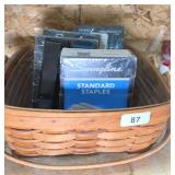 LONGABERGER BASKET FULL OF STAPLES