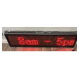 SIGNTRONIX HANGING SCROLLING LIGHTED SIGN (WORKS)