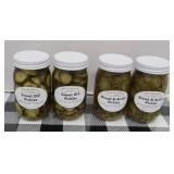(4) JARS OF PICKLES
