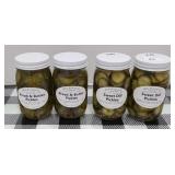 (4) JARS OF PICKLES