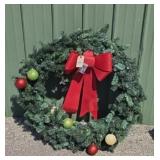 36 INCH CHRISTMAS WREATH, LIGHTED