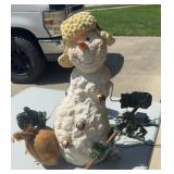 TALL LIGHTED SNOWMAN