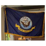 US NAVY FLAG W/ STAND