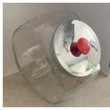 GLASS CANDY JAR