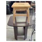 END TABLE & STEP STOOL