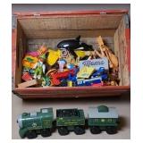 TOYS & COCA COLA CRATE