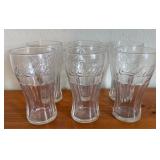 (6) COCA COLA GLASSES
