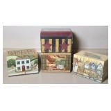 (4) RECIPE BOXES