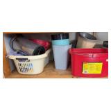 BUCKETS, TRASHCANS, SHOP RAGS