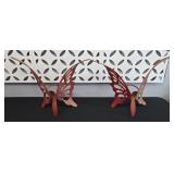 METAL BUTTERFLY PLANT POT HOLDERS