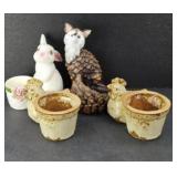 (4) CANDLEHOLDERS