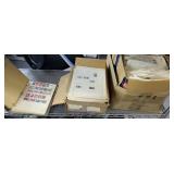 STAMP COLLECTORS ALBUM WITH STAMPS & MORE
