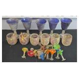 NOVELTY GLASS TUMBLERS, PLASTIC GOBLETS & MORE