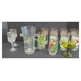 ASSORTED CHRISTMAS GLASSWARE