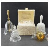 (3) BELLS, (3) MINIATURE CHRISTMAS ANGELS