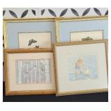 TACKE & WIKSTROM SIGNED PRINTS, (2) FRUIT PRINTS