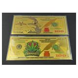 (2) FANTASY BILLS: BUGS BUNNY, CANNABIS