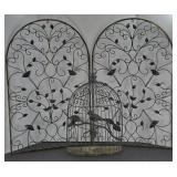(3) PCS METAL BIRD THEMED WALL ART