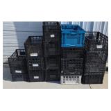 (18) ASSTD PLASTIC CRATES