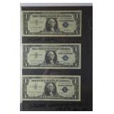 (3) 1957 BLUE SEAL DOLLAR BILLS