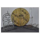 WINE COLLECTION, RACK, SIGN, METAL ART