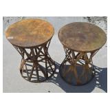 METAL PATIO TABLES