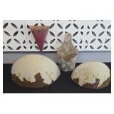 (3) METAL PLANTERS, DECOR