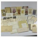 (4) TIN TYPES & OTHER VINTAGE PHOTOGRAPHS