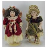 (2) FRANKLIN HOLIDAY DOLLS