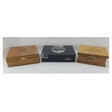 (3) CIGAR BOXES