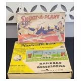 PLASTICVILLE RAILROAD BUILDING KIT, SHOOT A PLANE