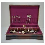 ROGERS SILVERPLATE SILVER W/ CASE