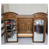 DRESSER W/ DOUBLE MIRRORS