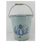 ENAMEL BUCKET WITH HANDLE