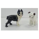 (2) CAST IRON BANKS - RCI DOG, BULL DOG