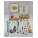 (2) BOXES COSTUME JEWELRY