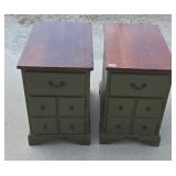 (2) WOODEN NIGHT STANDS