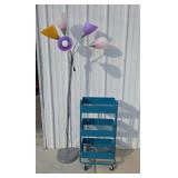 COLLEGE STARTER SET: LAMP, ROLLING CART